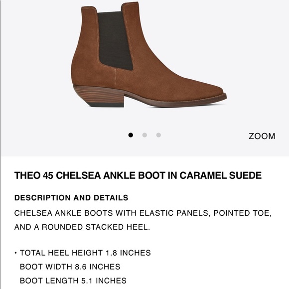 Yves Saint Laurent Shoes | Saint Laurent Theo 45 Chelsea Ankle Boot | Color: Brown | Size: 7 | Annspag's Closet